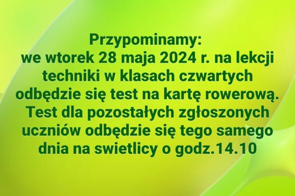 Karta Rowerowa Egzamin